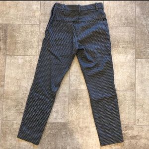 H&M Geometric Skinny Cigarette Trousers Sz 4